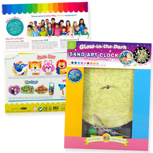 Zodiac Sand Art Glow-in-the-Dark Clock Kit