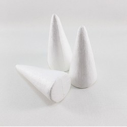 Polyfoam Cone Shape 6x14cm Pack of 10