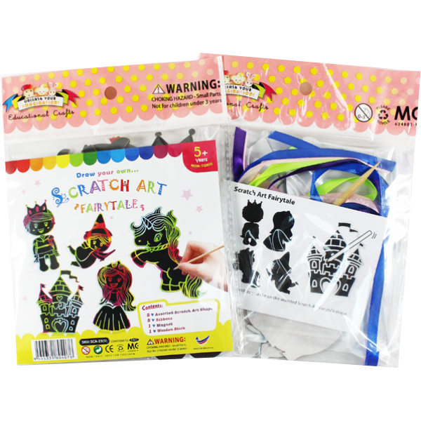 Scratch Art Fairytale Kit 5 Pack