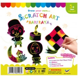 Scratch Art Hari Raya Kit 5 Pack Scratch Art Hari Raya Kit 5 Pack
