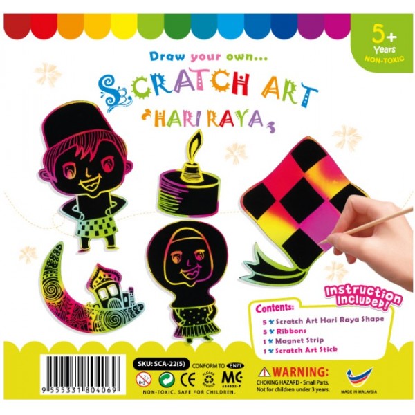 Scratch Art Hari Raya Kit 5 Pack
